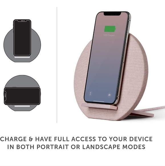 Native Union Dock Wireless Charger - [Qi Certified] 10W Versatile Fast-Charging